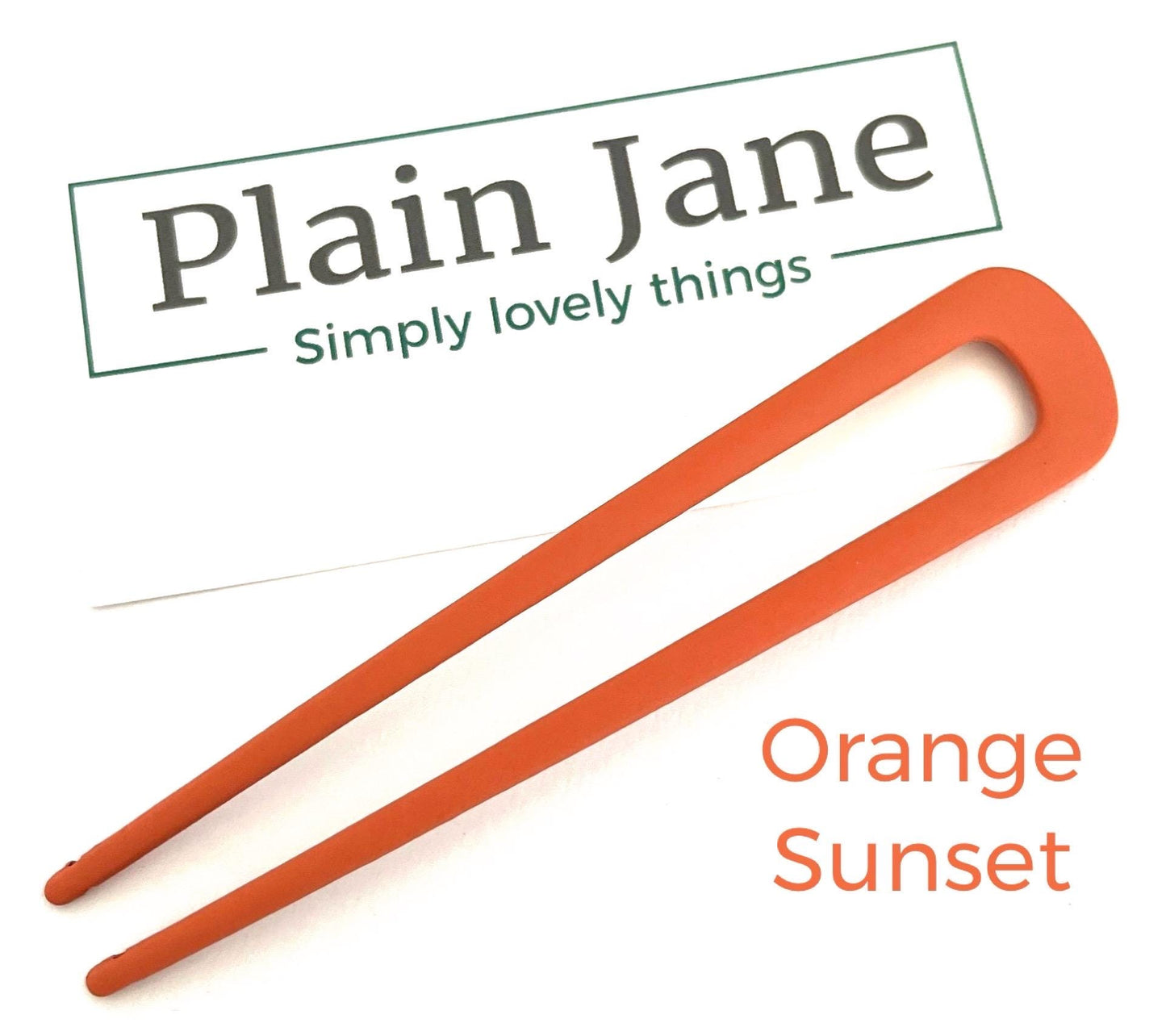 The Plain Jane Chignon - Ladies Hair Clips - Chignon Stick - You Choose Hair Clips - Large Hair Chignon - Minimalist Hair Clip - Bun Stick