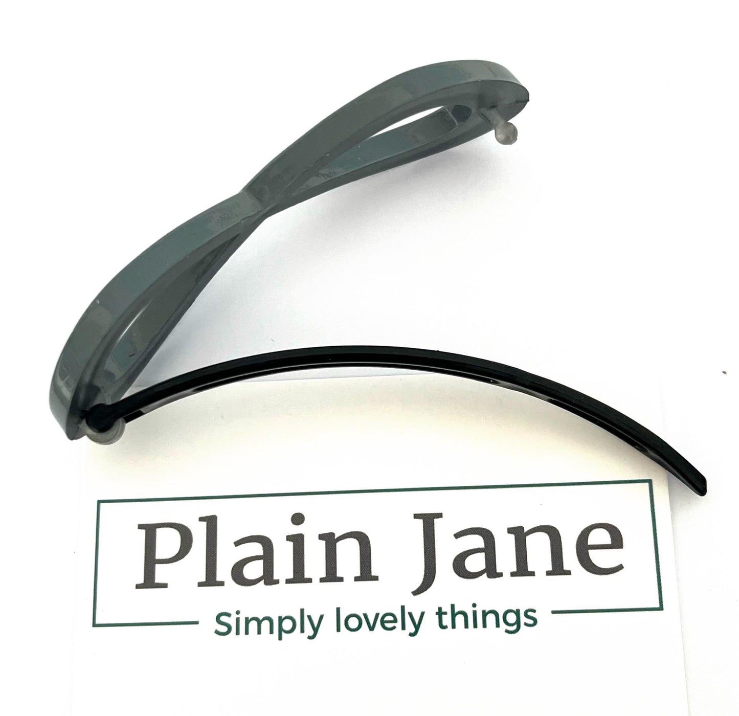 Plain Jane Acrylic Hair Clip: Feather Light Twist Slide
