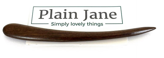 Sandalwood Hair Stick, Wooden Hair Stick, Curved Bun Stick, Wooden Hair Pin, Eco Friendly Hair Accessory, Plain Jane Hair Stick