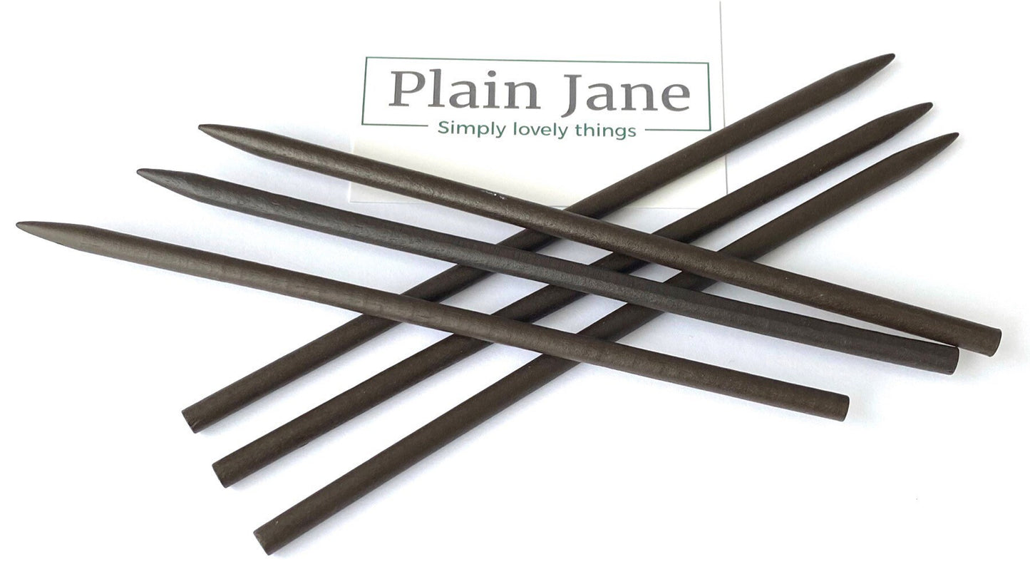 The Warrior Hair Stick by Plain Jane - Natural Wooden Hair Stick - Wooden Bun Stick - Wooden Hair Stick Black -