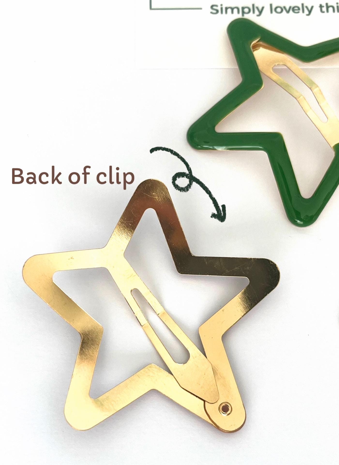 The 60s Star Gazing Clip, Retro Star Hair Accessory, Eco-Friendly Gift, Star Hair Clip, Star Barrette, Star Hair Pin, Star Hair Slide, Stars