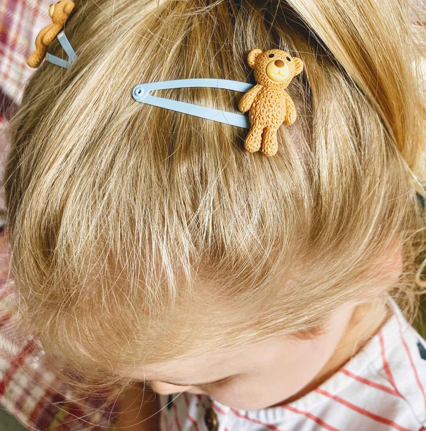Teddy Bear Hair Clips: Fun Toy Hair Accessories (Set of 2)