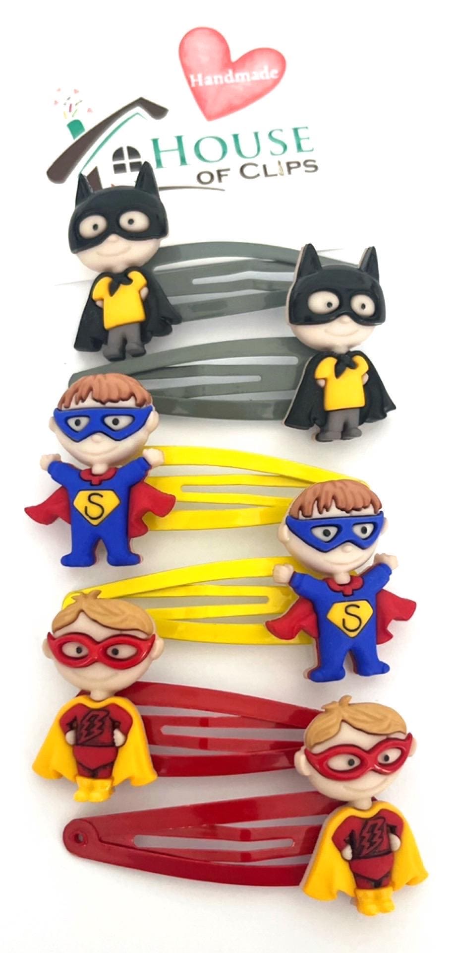 If You Can’t Be You, Be A Superhero x2 Clips, Boys Snap Clips, Boys Hair Clips, Marvel Superhero Barrettes, Perfect for boys with long hair