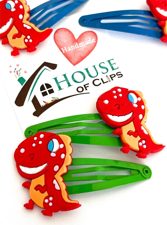Rex The Dino Hair Clips: T-Rex Hair Barrettes