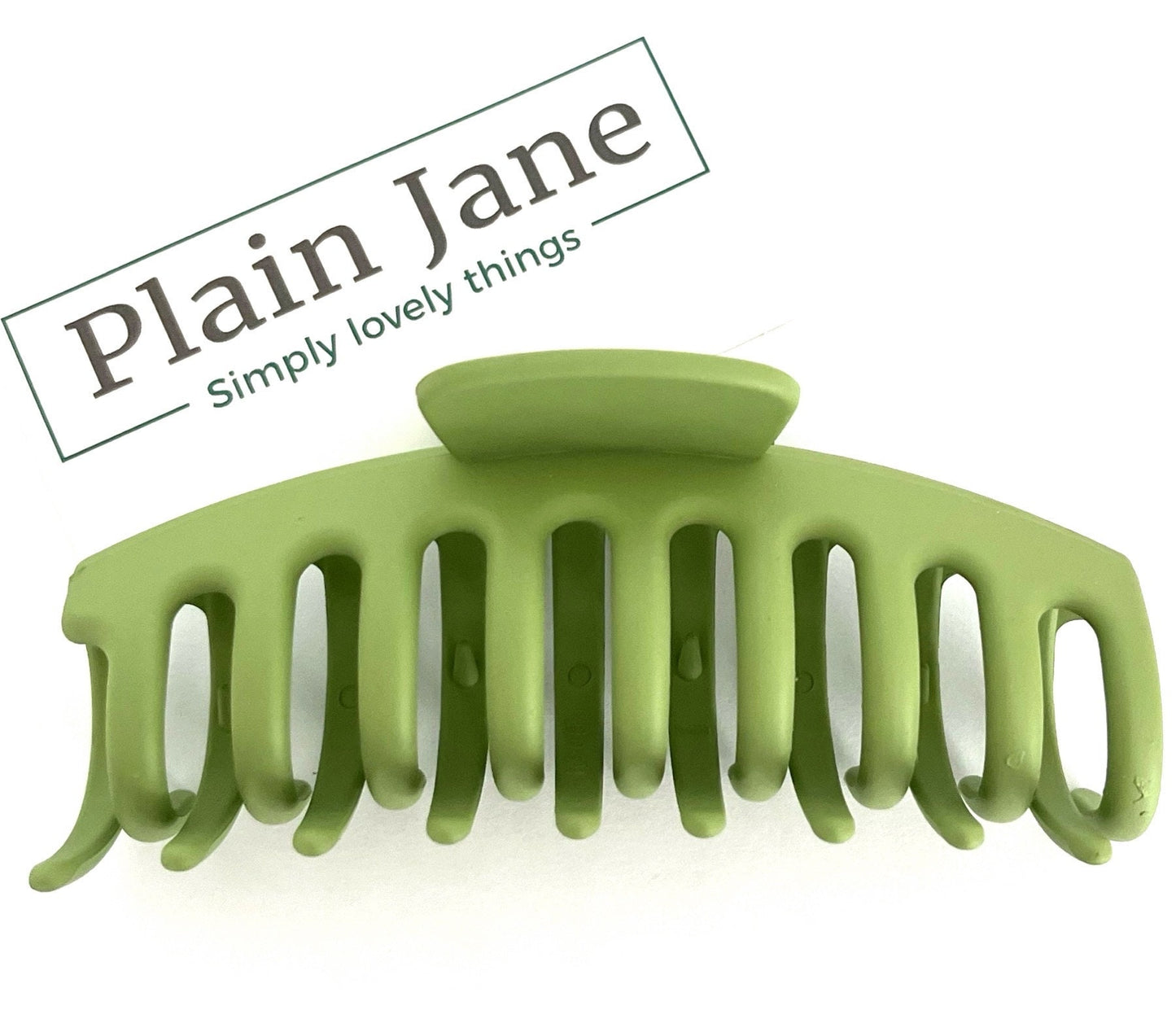 Honeysuckle Hair Claw Reimagined - Plain Jane Clip- Vintage Hair Claw - Resin Plain Hair Clips - Large Strong Hair Claw - Minimalist Claw