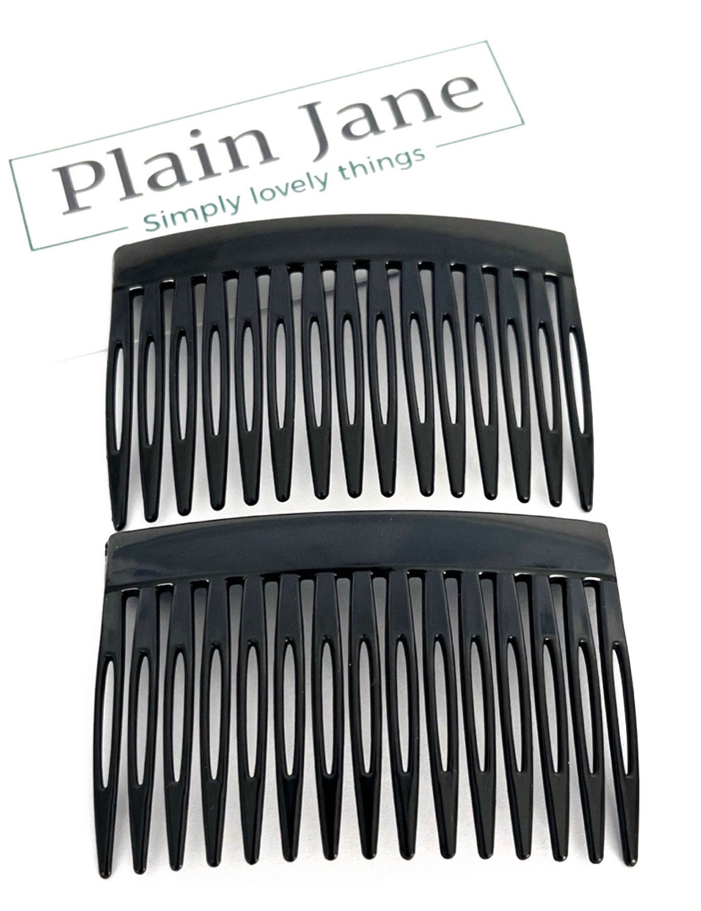 Vintage Hair Combs Set of 2, Retro Side Combs, Strong Hold French Comb, Easy Updo Hair Accessory, Ladies Hair Comb
