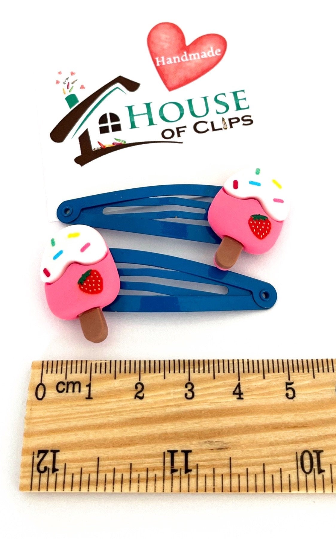 Ice Lolly Hair Clips: Summer Fun Barrettes, Set of 2
