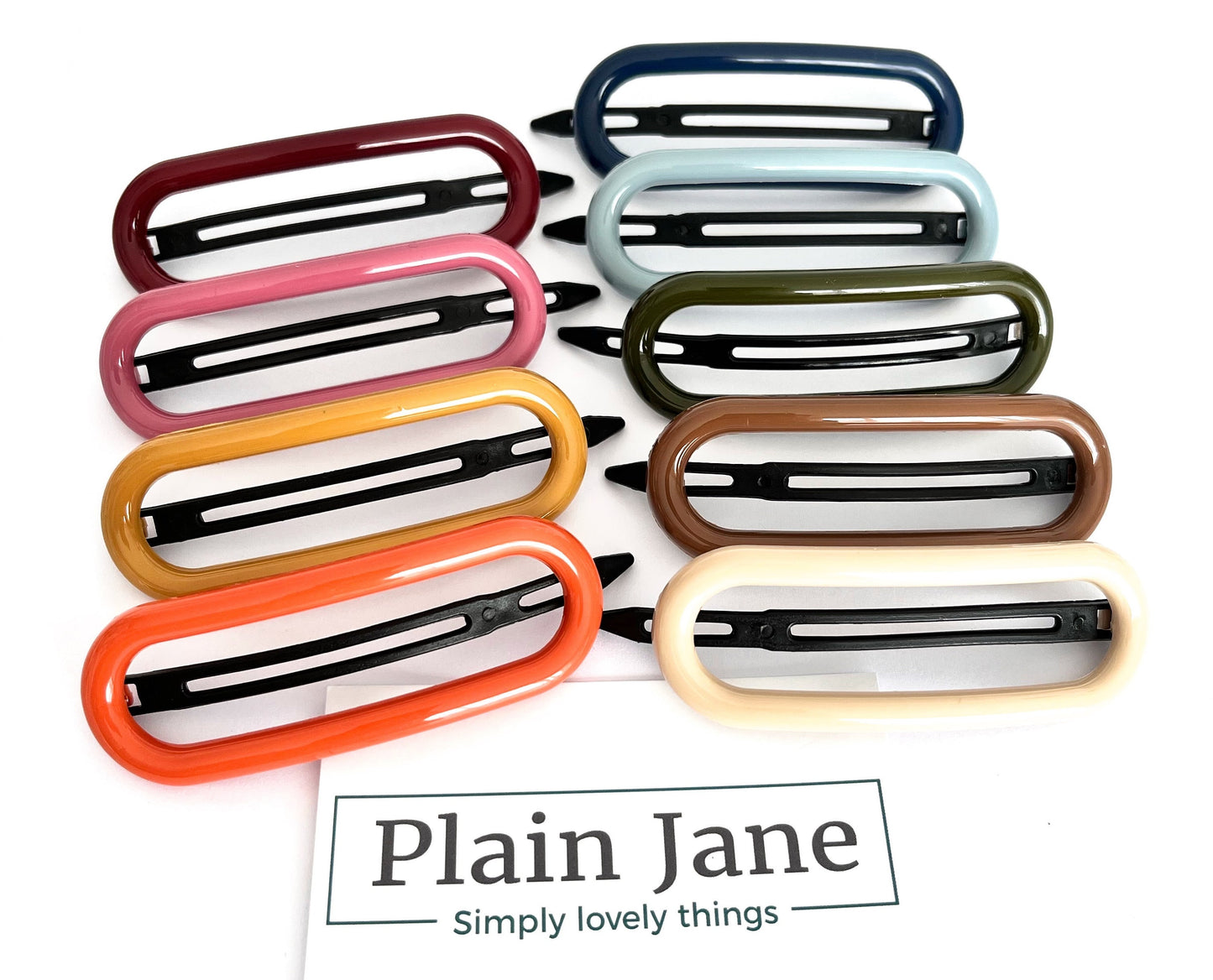The Feather Light Pill by Plain Jane - Ladies Hair Clips - Slide Clip - You Choose Hair Clips - Large Hair Clips - Minimalist Hair Clip