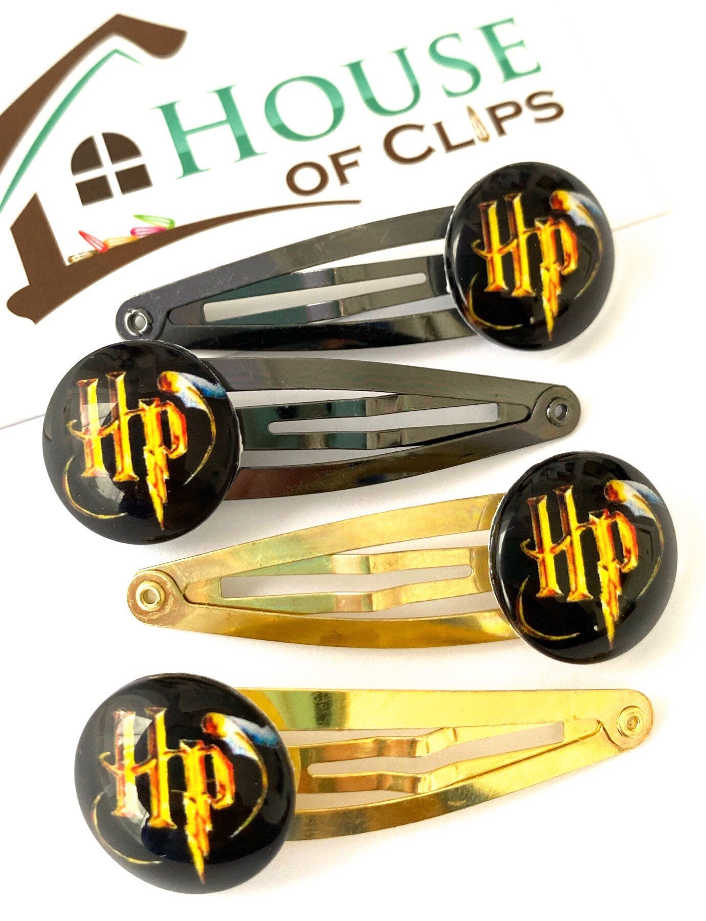 Witch and Wizard Clips x2 - Wizard Hair Clips - Boys and Girls Hair Clips - Harry Potter - Witch Hair Clips - Hermione Granger Gift -