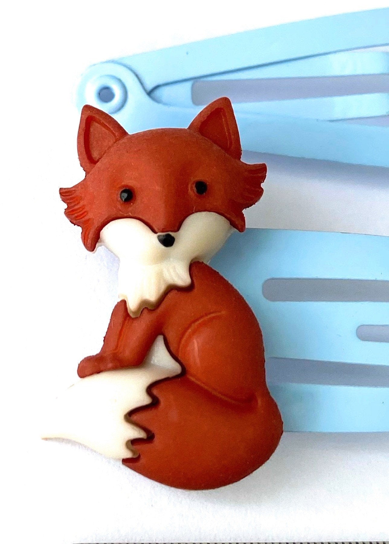 Fox Hair Clips x2 - Fox Non Slip Hair Snaps - Boys Hair clips - Gift for Niece - Fox Lovers - Gift for Granddaughter- Fox Gift