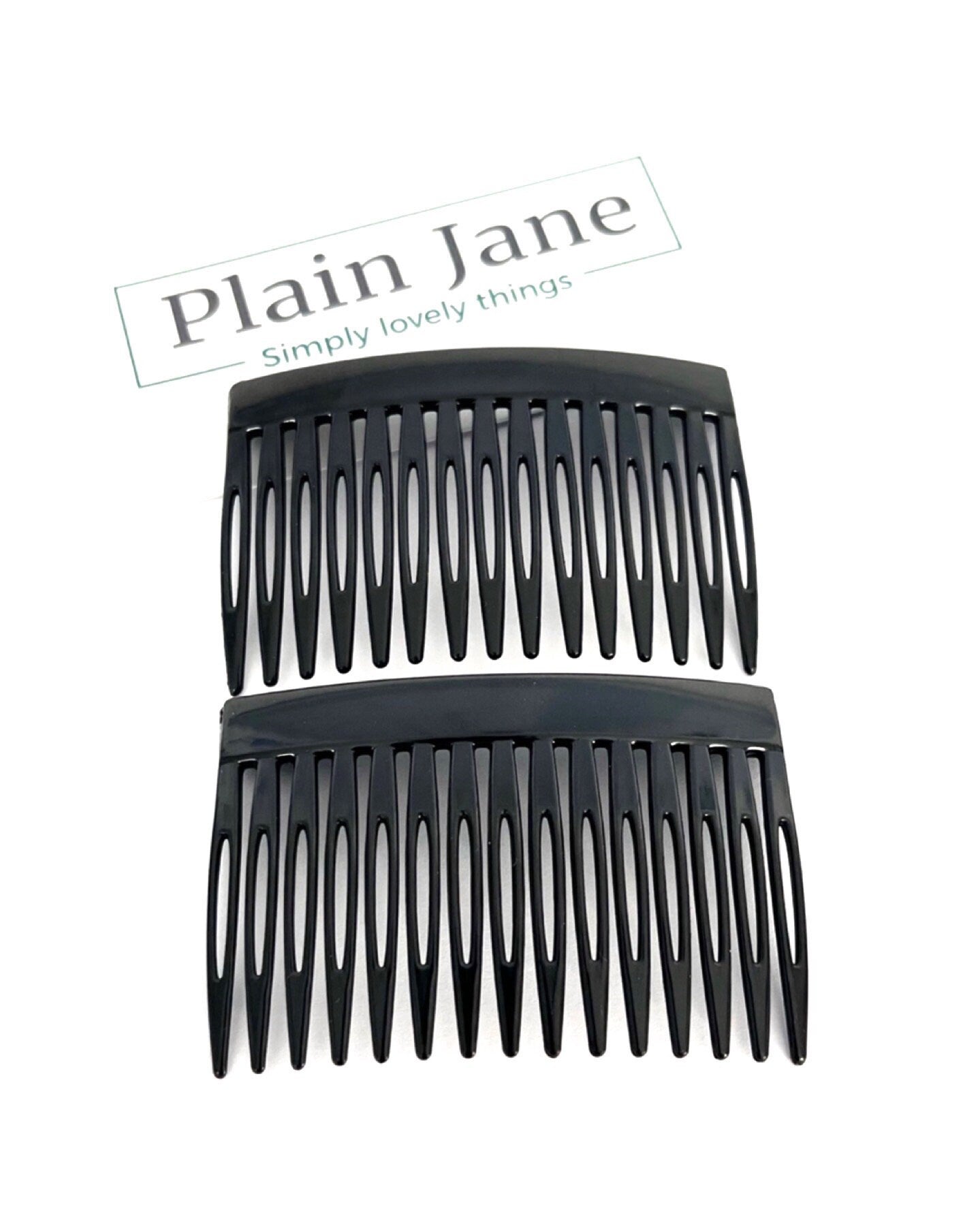 Vintage Hair Combs Set of 2, Retro Side Combs, Strong Hold French Comb, Easy Updo Hair Accessory, Ladies Hair Comb