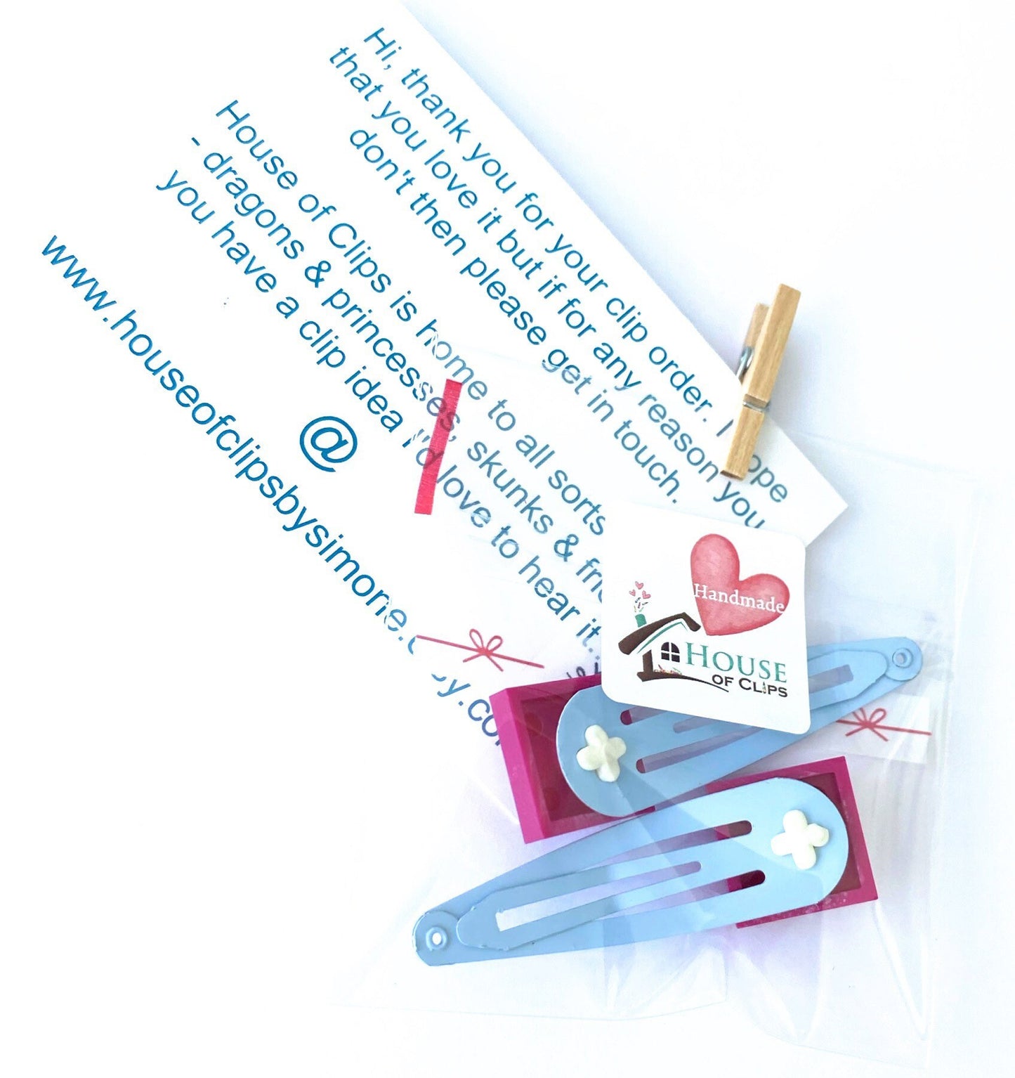 Brick Hair Clips x2: Building Block Snap Clip - 17 Colors