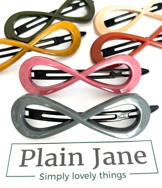 Plain Jane Acrylic Hair Clip: Feather Light Twist Slide