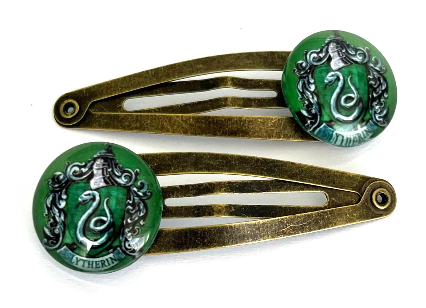 Witchcraft and Wizardry Hair Clips Set, Magic School House Clips, Fantasy Wizard Hair Accessories, Cosplay Costume Gift for Fans