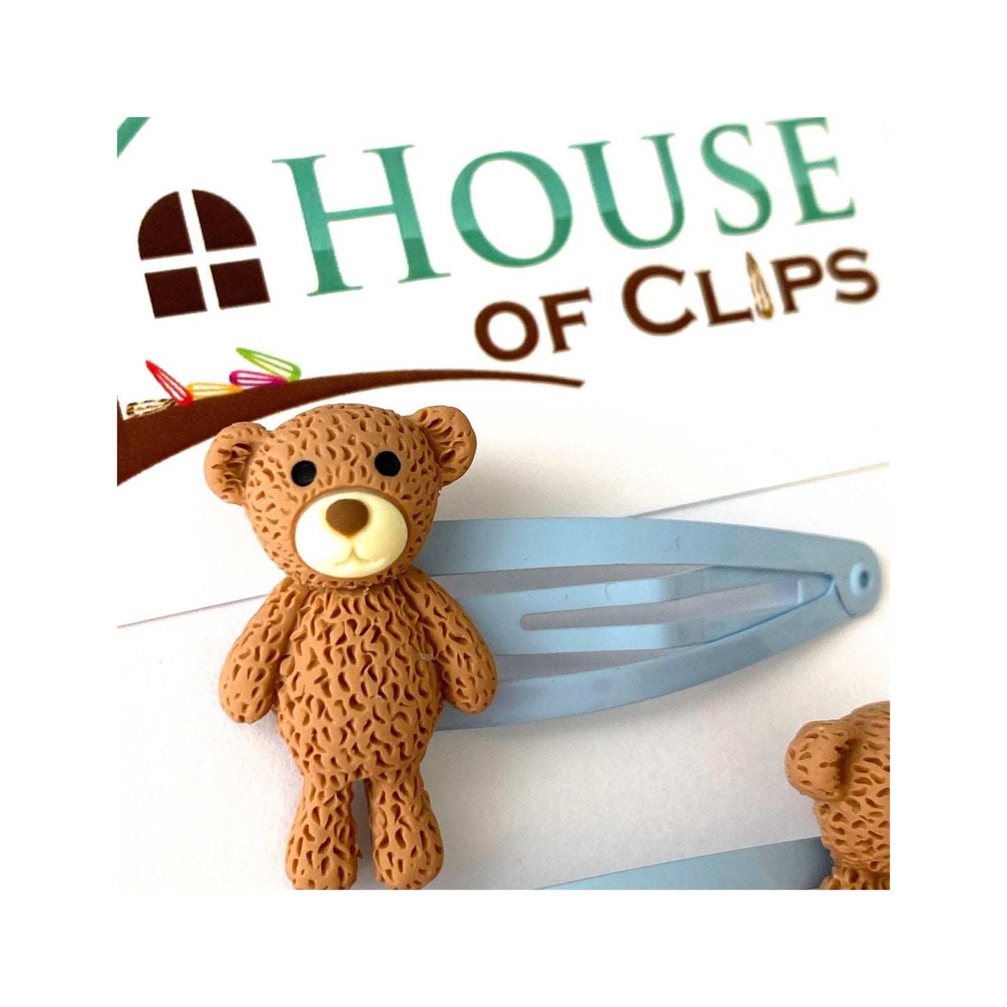 Teddy Bear Hair Clips: Fun Toy Hair Accessories (Set of 2)