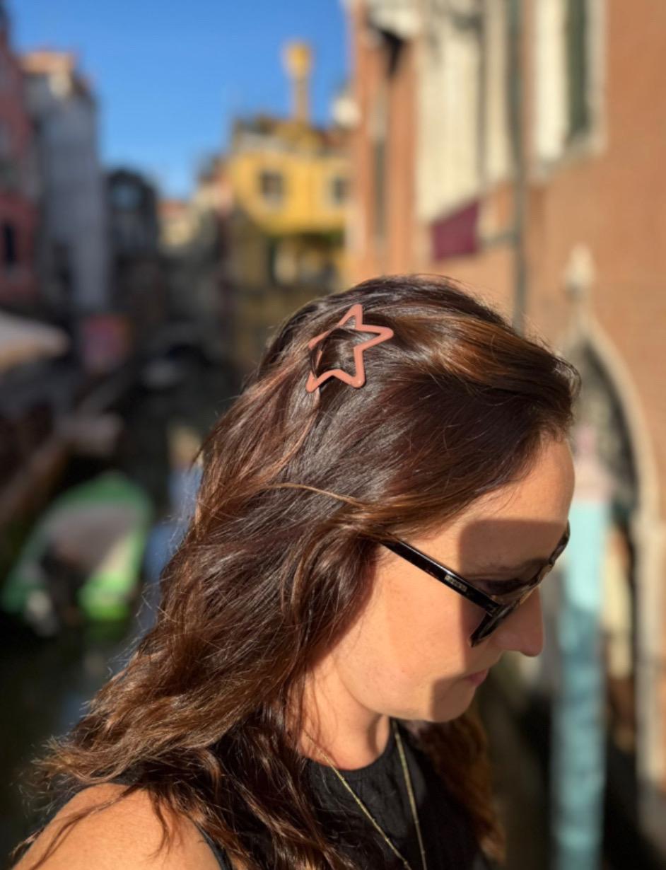 The 60s Star Gazing Clip, Retro Star Hair Accessory, Eco-Friendly Gift, Star Hair Clip, Star Barrette, Star Hair Pin, Star Hair Slide, Stars