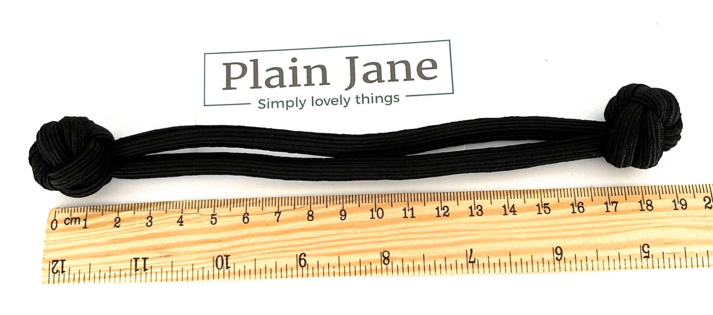 The Only Hair Elastic You’ll Ever Need x1 - Strongest Hair Elastic In the World - Thick Black Hair Tie -  Prettiest Hair For Ponytails Ever