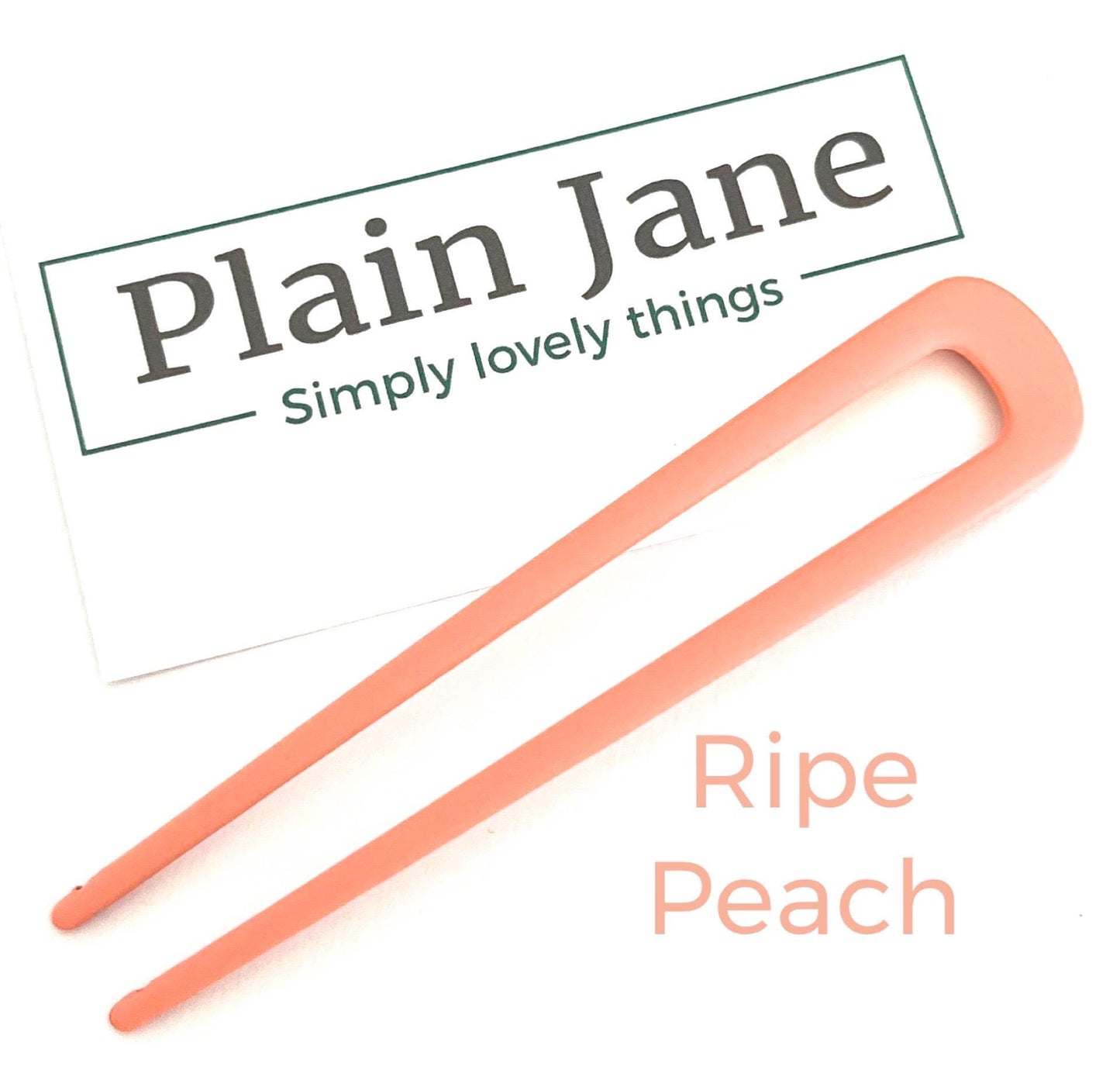 The Plain Jane Chignon - Ladies Hair Clips - Chignon Stick - You Choose Hair Clips - Large Hair Chignon - Minimalist Hair Clip - Bun Stick