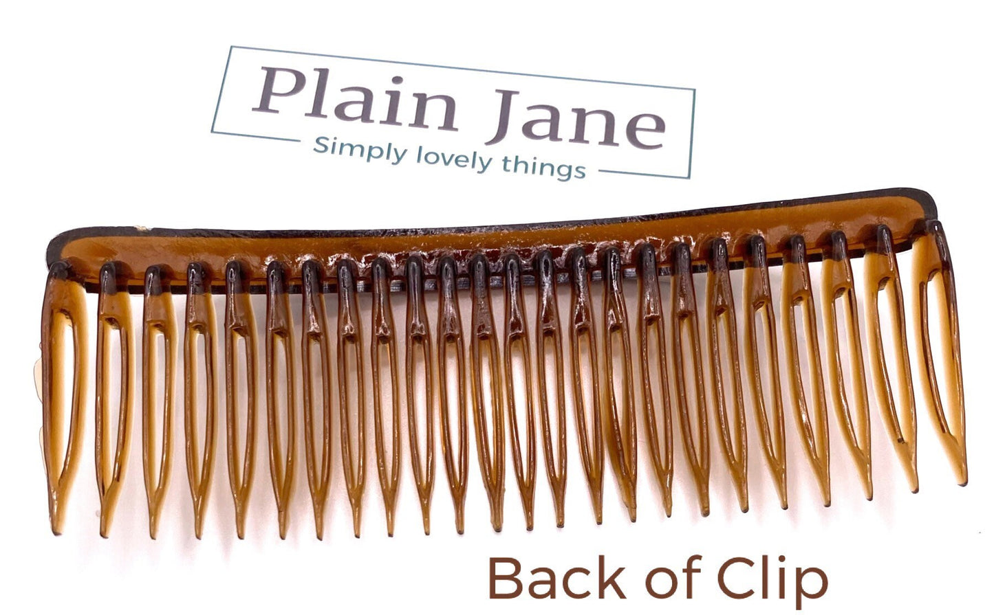 The Odyssey Tortoiseshell Hair Comb by Plain Jane x2 - Tortoiseshell Large Hair Comb - Vintage Style Large Hair Comb - Giant Hair Comb