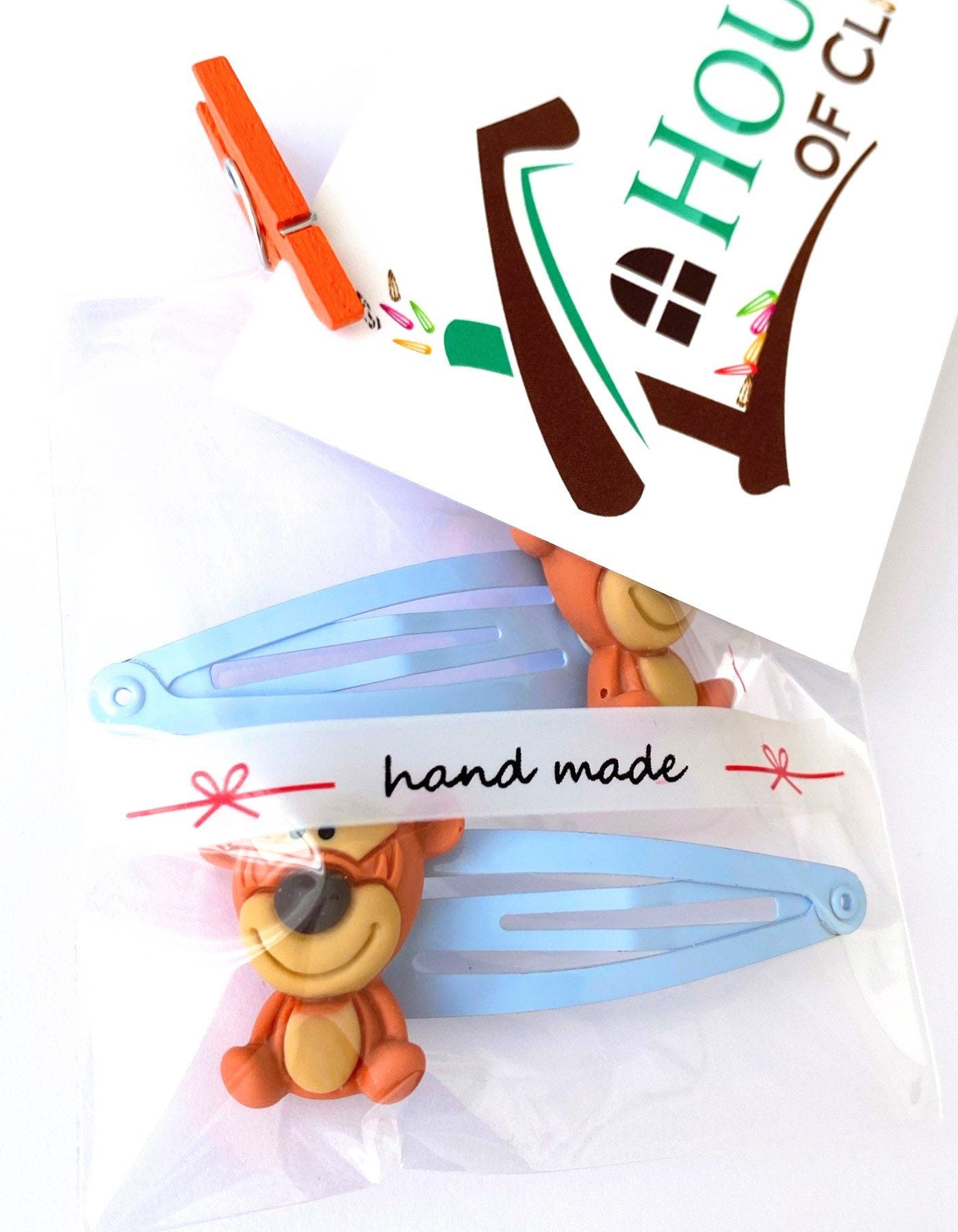Tigger Hair Clips - Tiger Hair Clips - Baby Tigger Hair Clips - Tigger Barrettes - Disney Snap Clips - Hair ClipsGift - Tigger