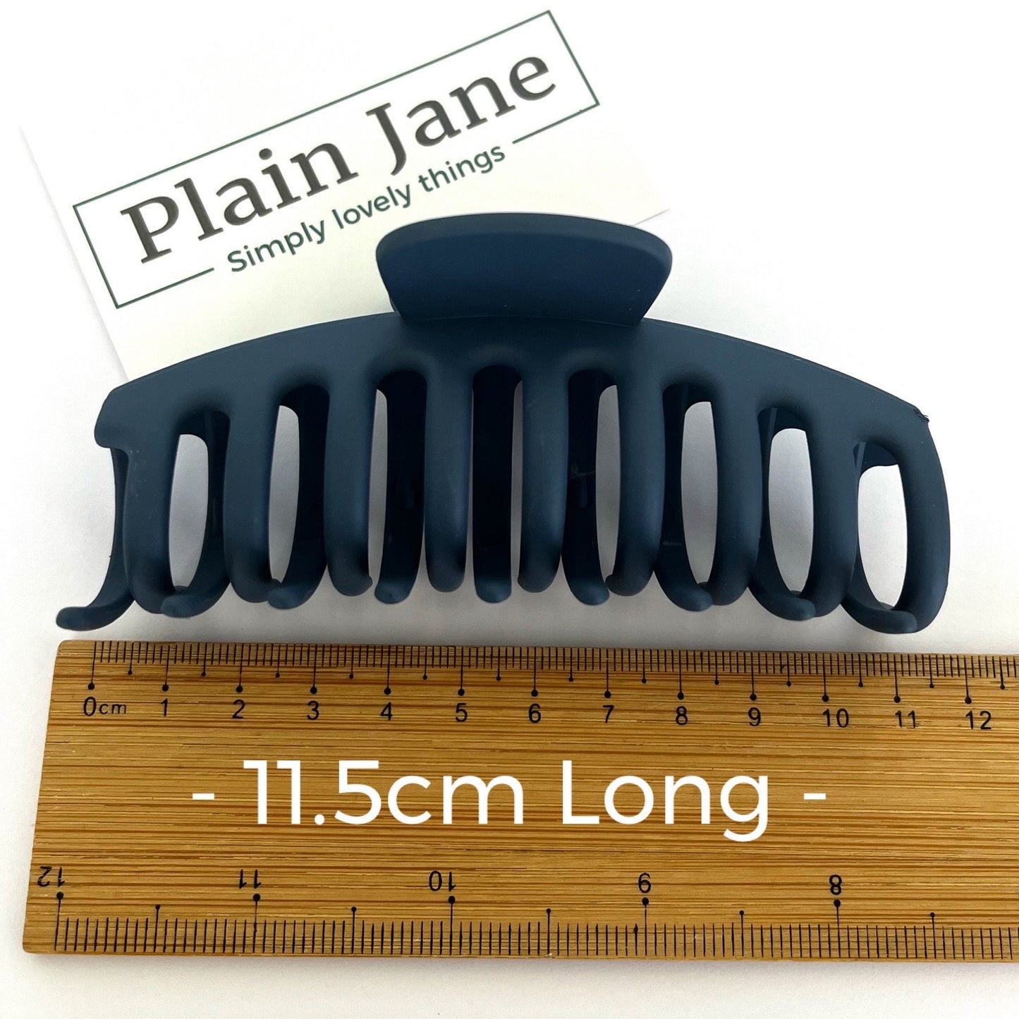 Honeysuckle Hair Claw Reimagined - Plain Jane Clip- Vintage Hair Claw - Resin Plain Hair Clips - Large Strong Hair Claw - Minimalist Claw