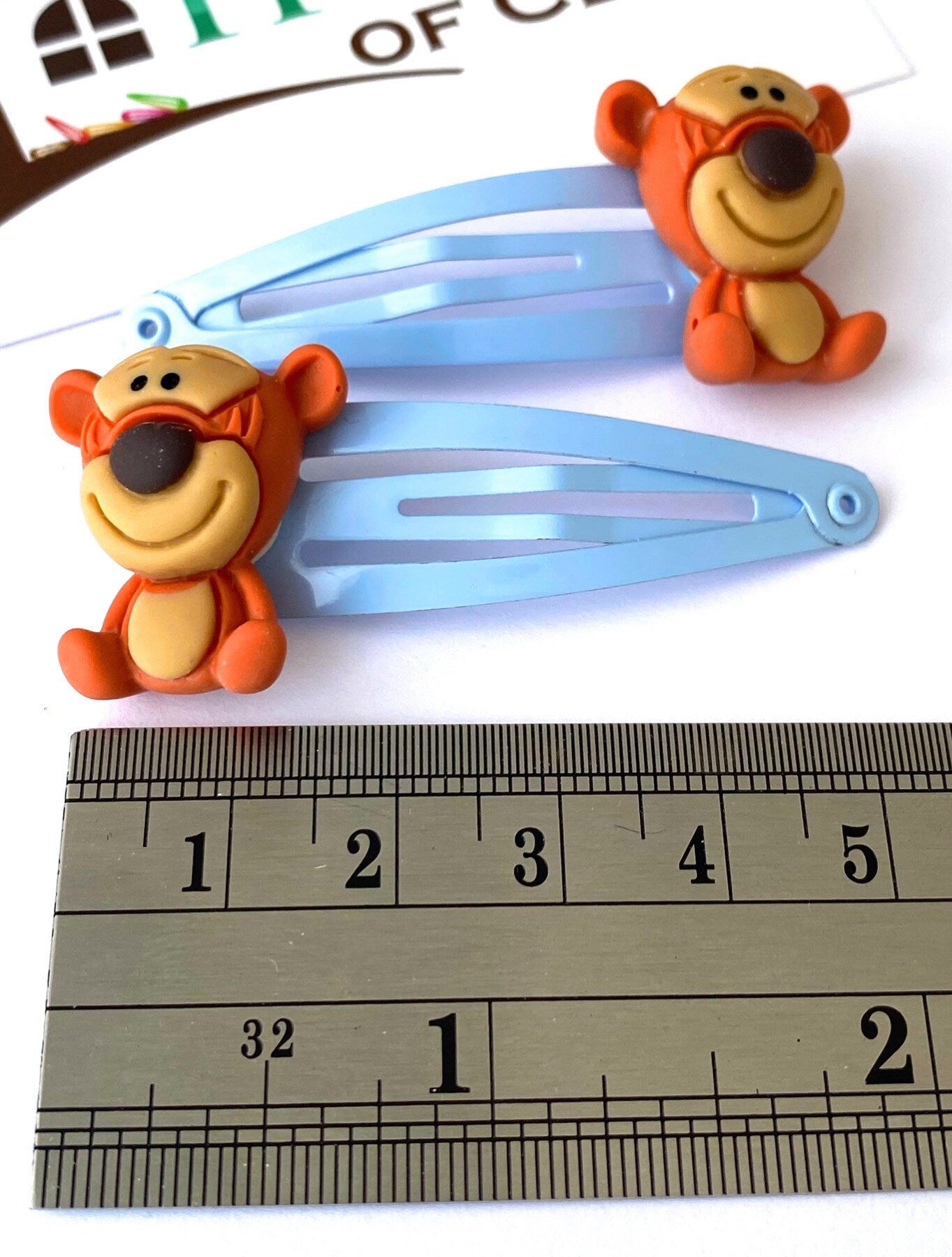 Tigger Hair Clips - Tiger Hair Clips - Baby Tigger Hair Clips - Tigger Barrettes - Disney Snap Clips - Hair ClipsGift - Tigger
