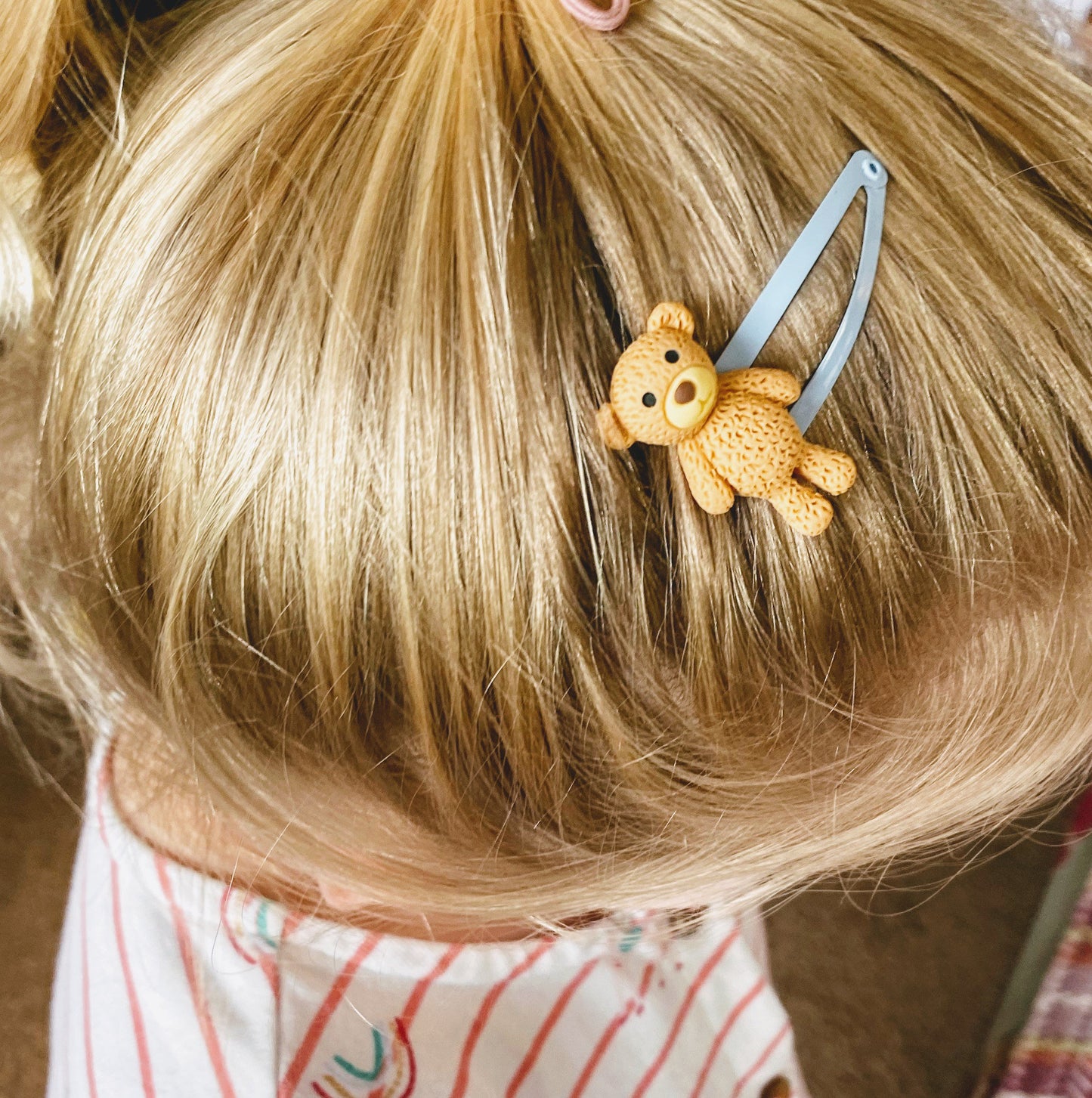 Teddy Bear Hair Clips: Fun Toy Hair Accessories (Set of 2)