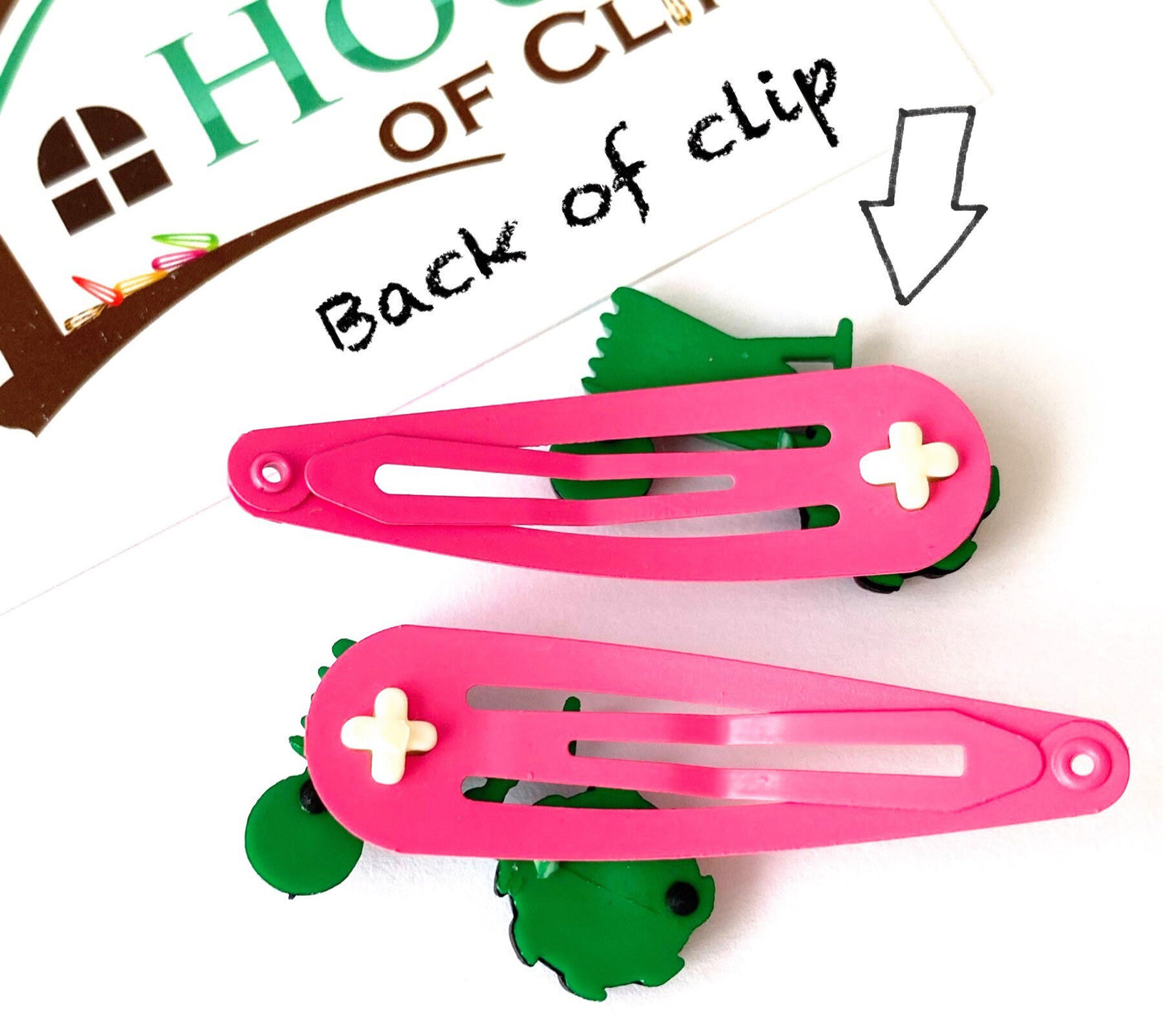 Pink Tractor Hair Clips, Farm Hair Clips, Hair Clips for Girls, Handmade Barrettes, Toddler Hair Accessories, Cute Farm Hair Clip