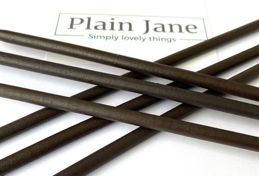 The Warrior Hair Stick by Plain Jane - Natural Wooden Hair Stick - Wooden Bun Stick - Wooden Hair Stick Black -