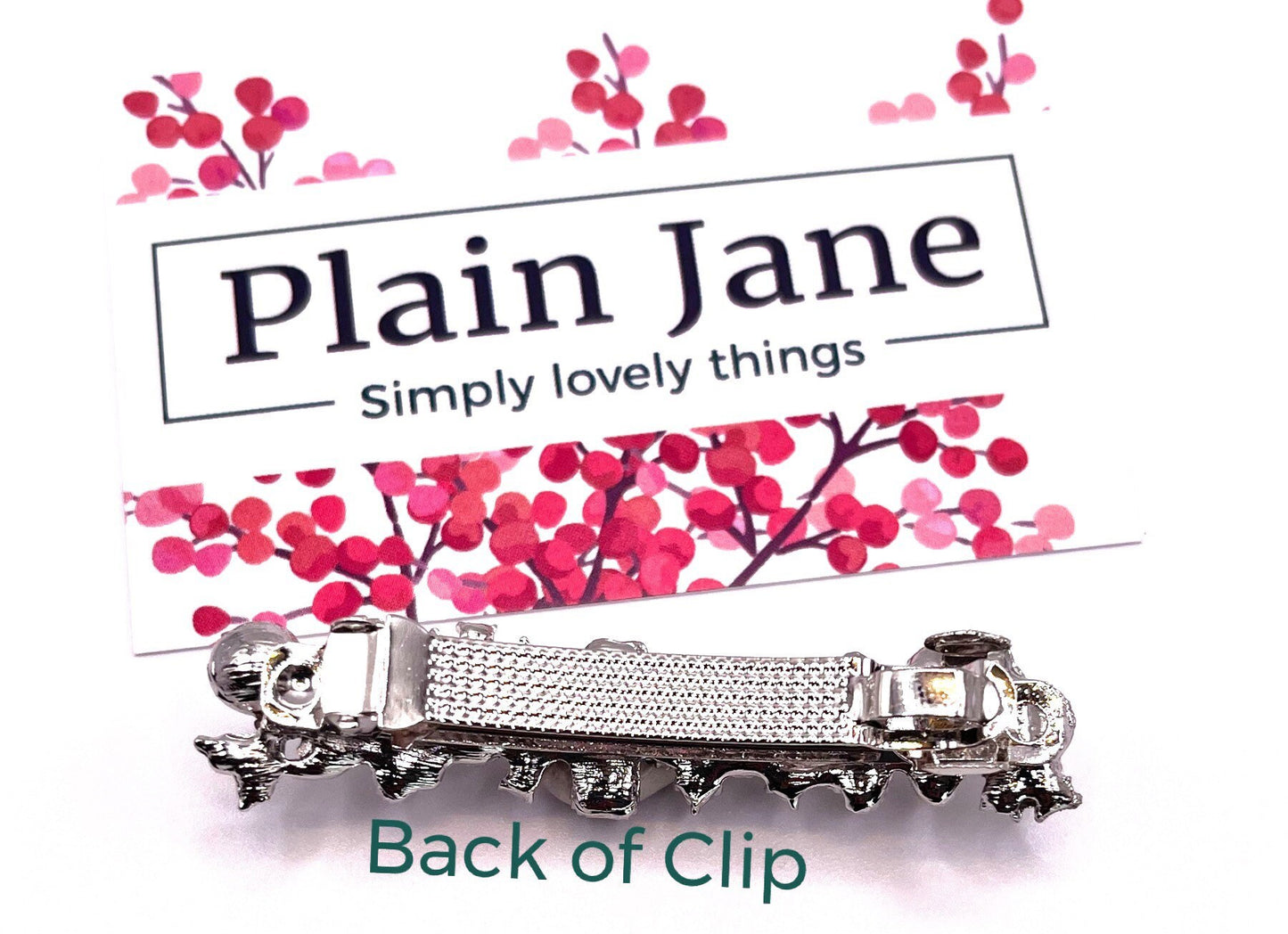 Vintage Diamanté Filigree Hair Clip - Bridgerton Style