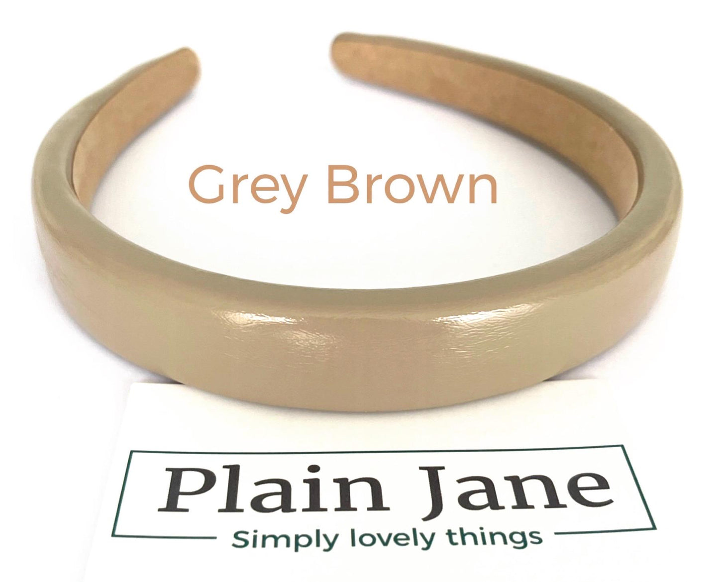 The Grace Kelly Monte Carlo Headband by Plain Jane - Soft Shiny Leather Headband- Ladies Leather and suede Alice Bands - Ladies Headbands