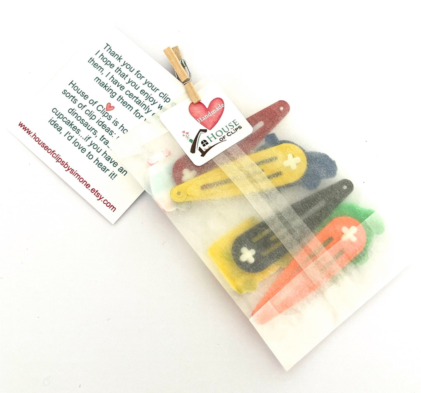 My Little Automobile Ambulance Hair Clip Set x4 - Boys Hair Clips - Ambulance Hair Clips - Taxi Hair Slides - American Bus Barrettes -