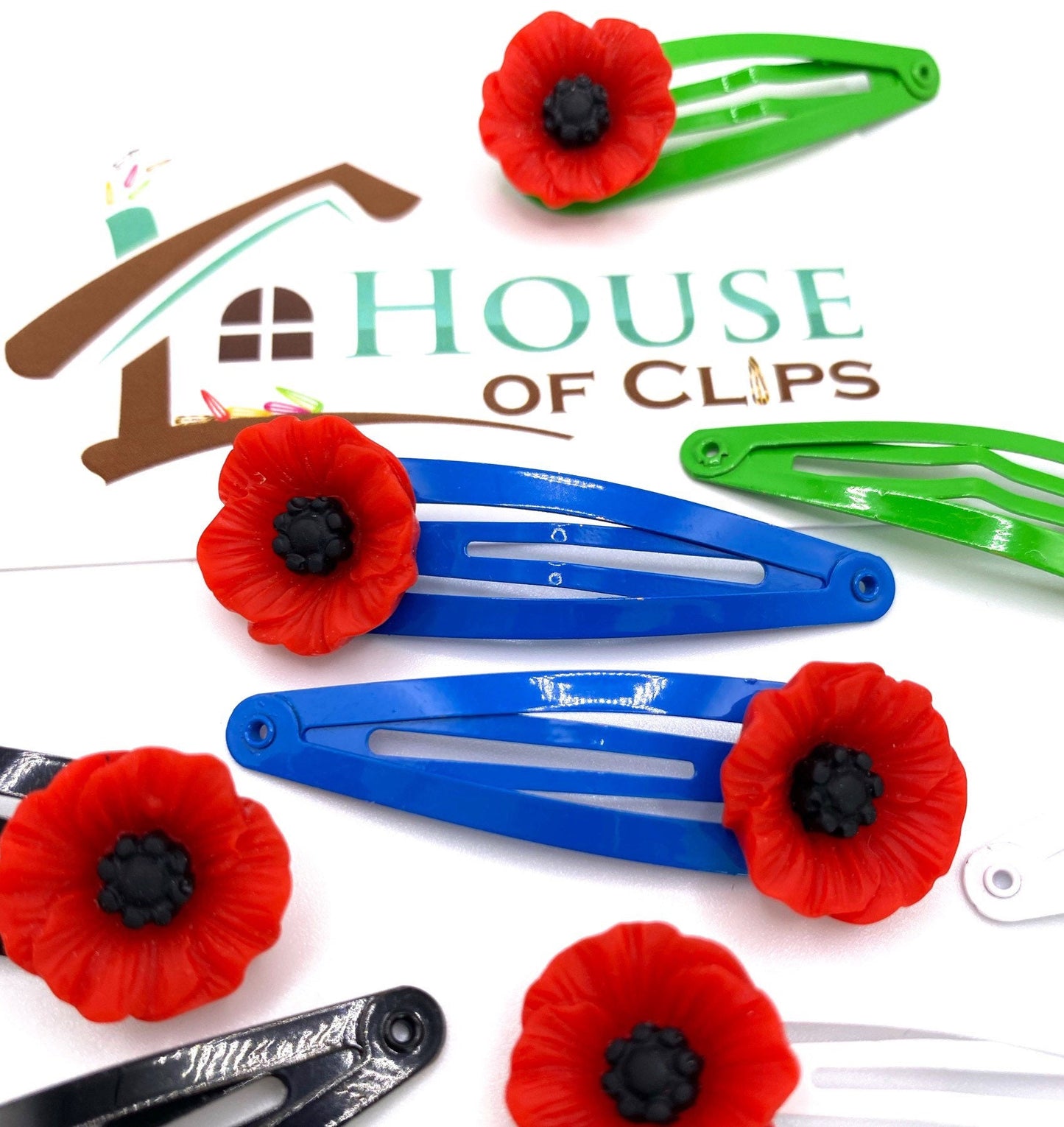 Poppy Hair Clips (Set of 2) - Remembrance Charity Gift