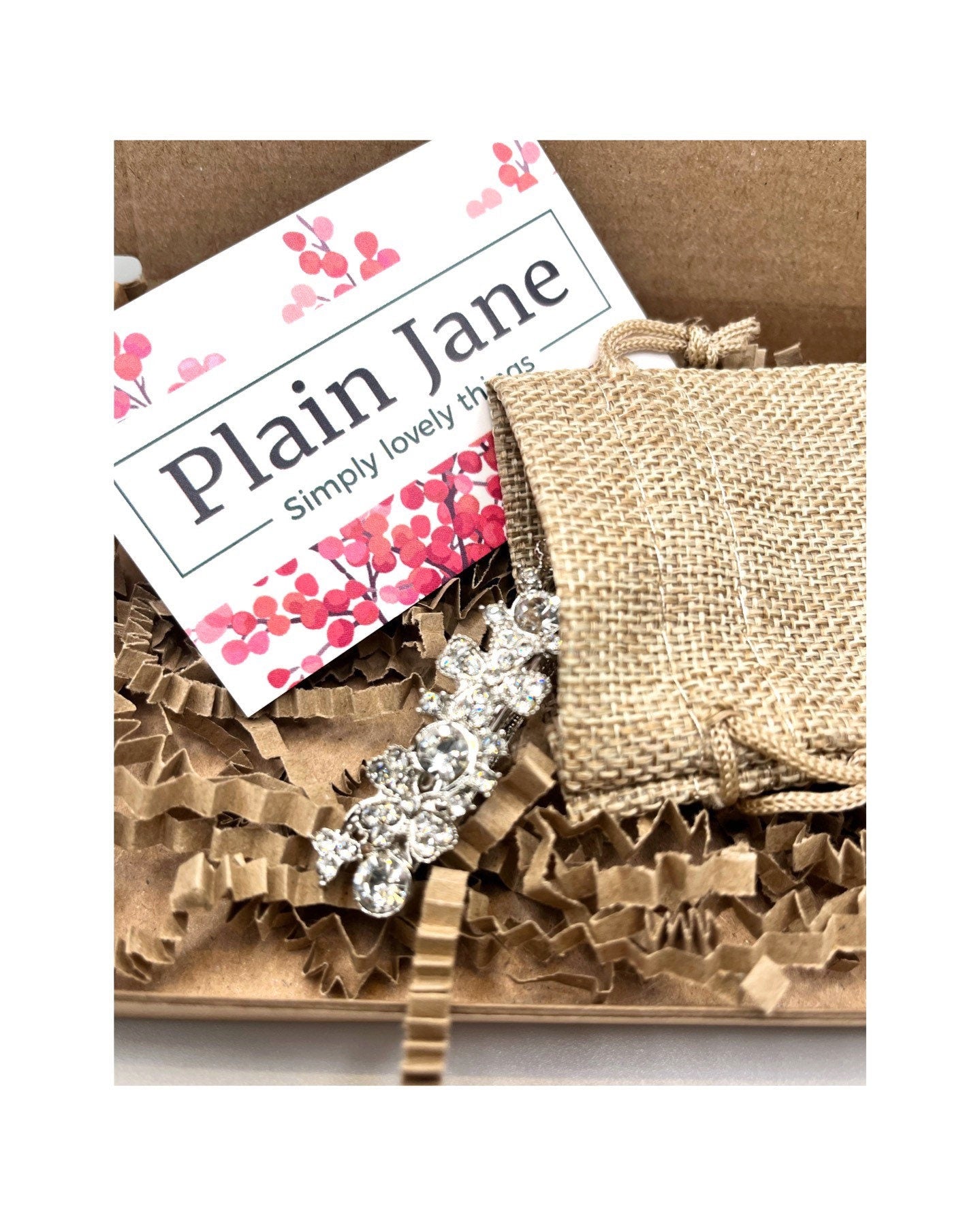 Vintage Diamanté Filigree Hair Clip - Bridgerton Style
