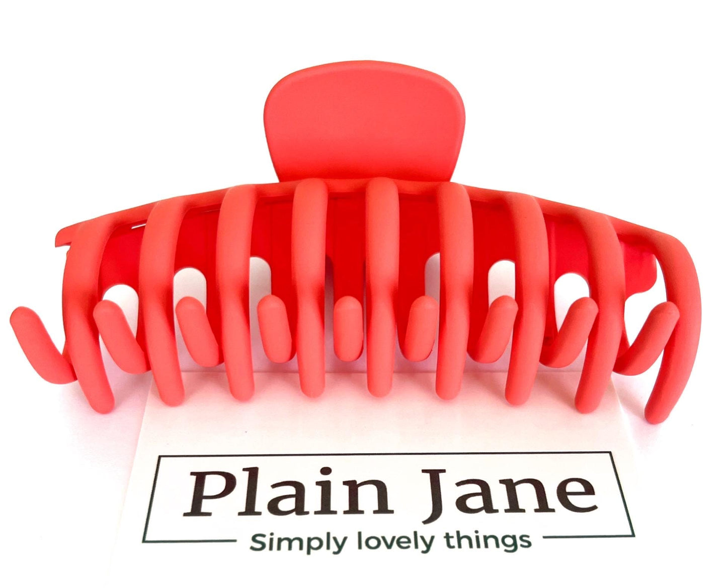 Honeysuckle Hair Claw Reimagined - Plain Jane Clip- Vintage Hair Claw - Resin Plain Hair Clips - Large Strong Hair Claw - Minimalist Claw