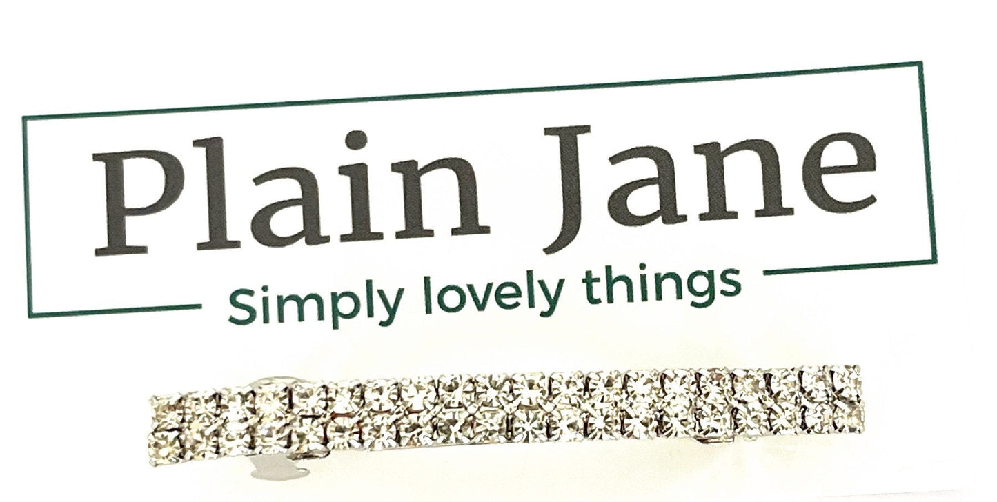 Diamante Hair Clip by Plain Jane: Sparkly Spring Clip