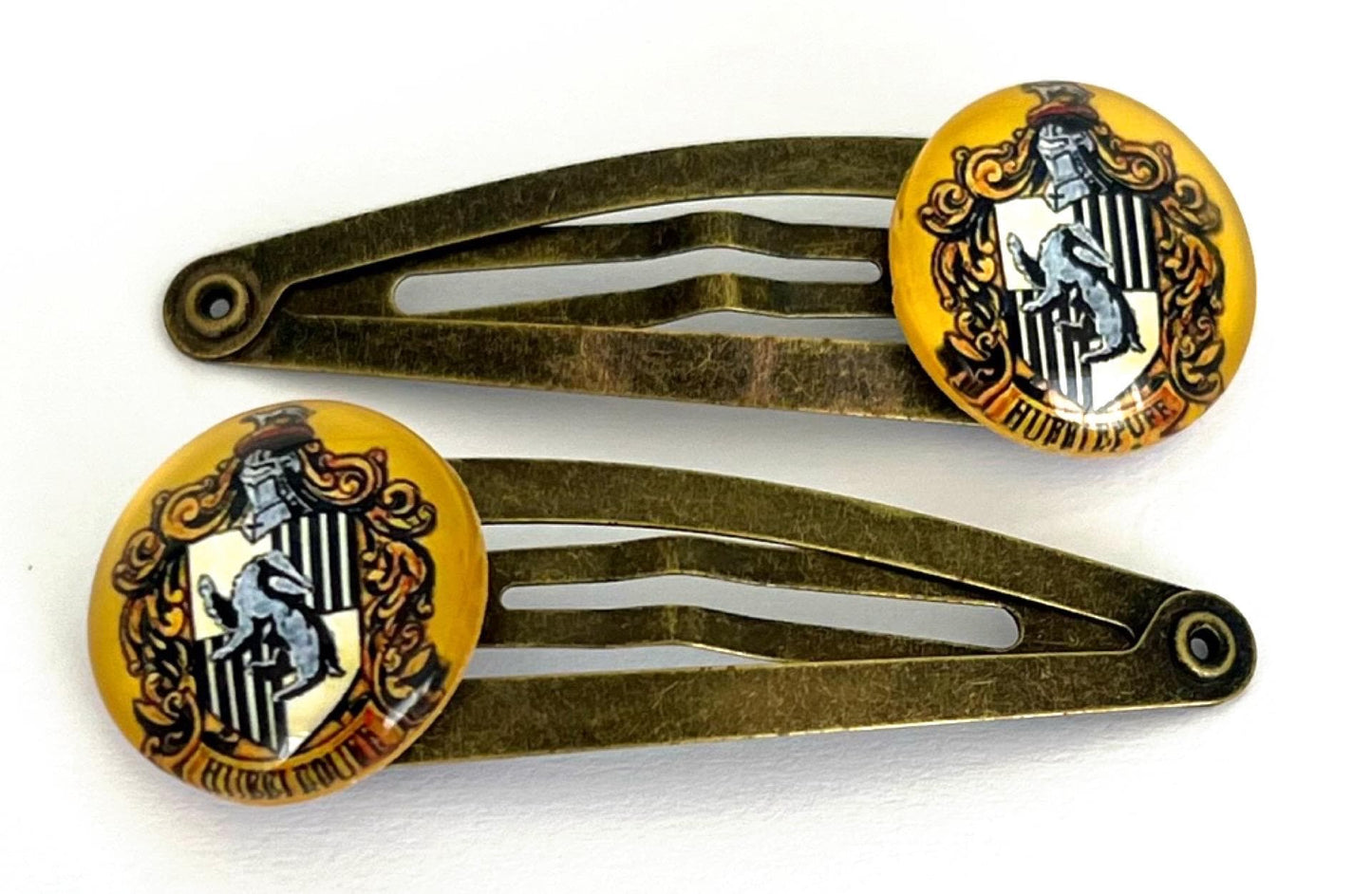 Witchcraft and Wizardry Hair Clips Set, Magic School House Clips, Fantasy Wizard Hair Accessories, Cosplay Costume Gift for Fans