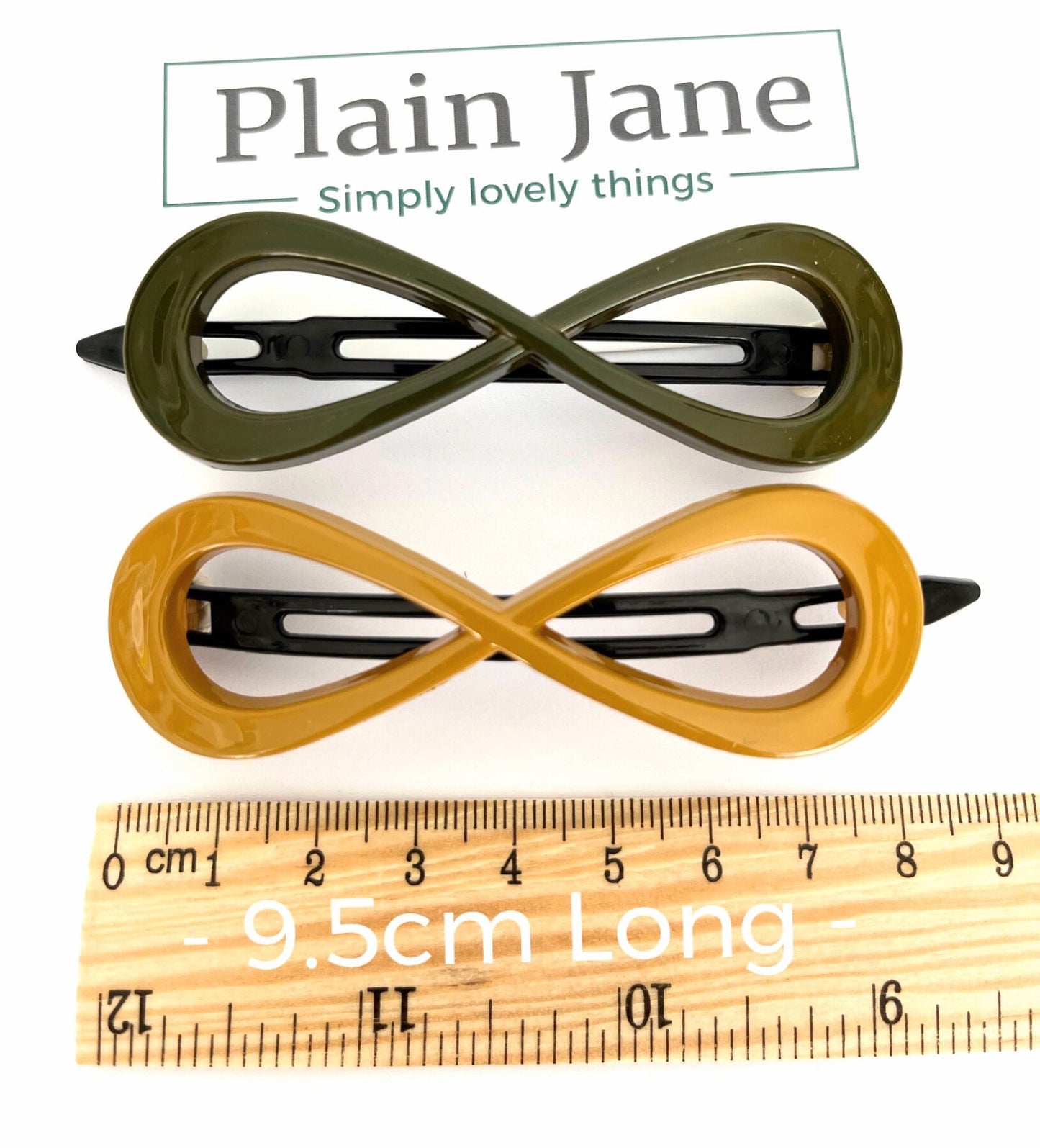 Plain Jane Acrylic Hair Clip: Feather Light Twist Slide