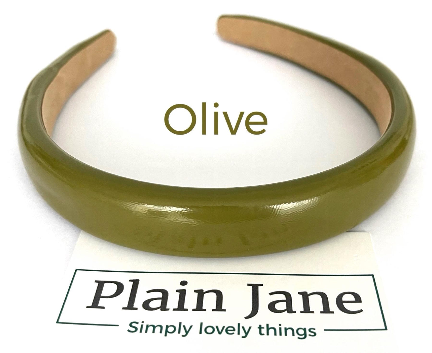 The Grace Kelly Monte Carlo Headband by Plain Jane - Soft Shiny Leather Headband- Ladies Leather and suede Alice Bands - Ladies Headbands