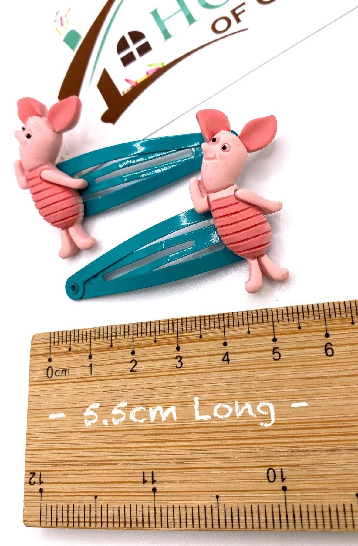 Pink Pig Hair Clips, Cute Pig Snap Clips, Animal Hair Accessories, Farm Animal Barrettes, Gift for Girls, Handmade Hair Clips, Pink Hair Bow