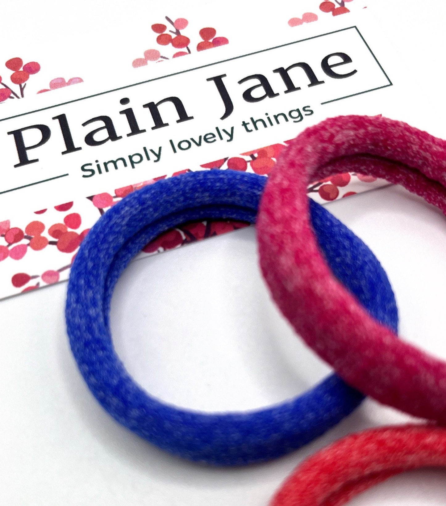 Chakra Yoga Hair Ties: Soft Jersey Elastics, Set of 4