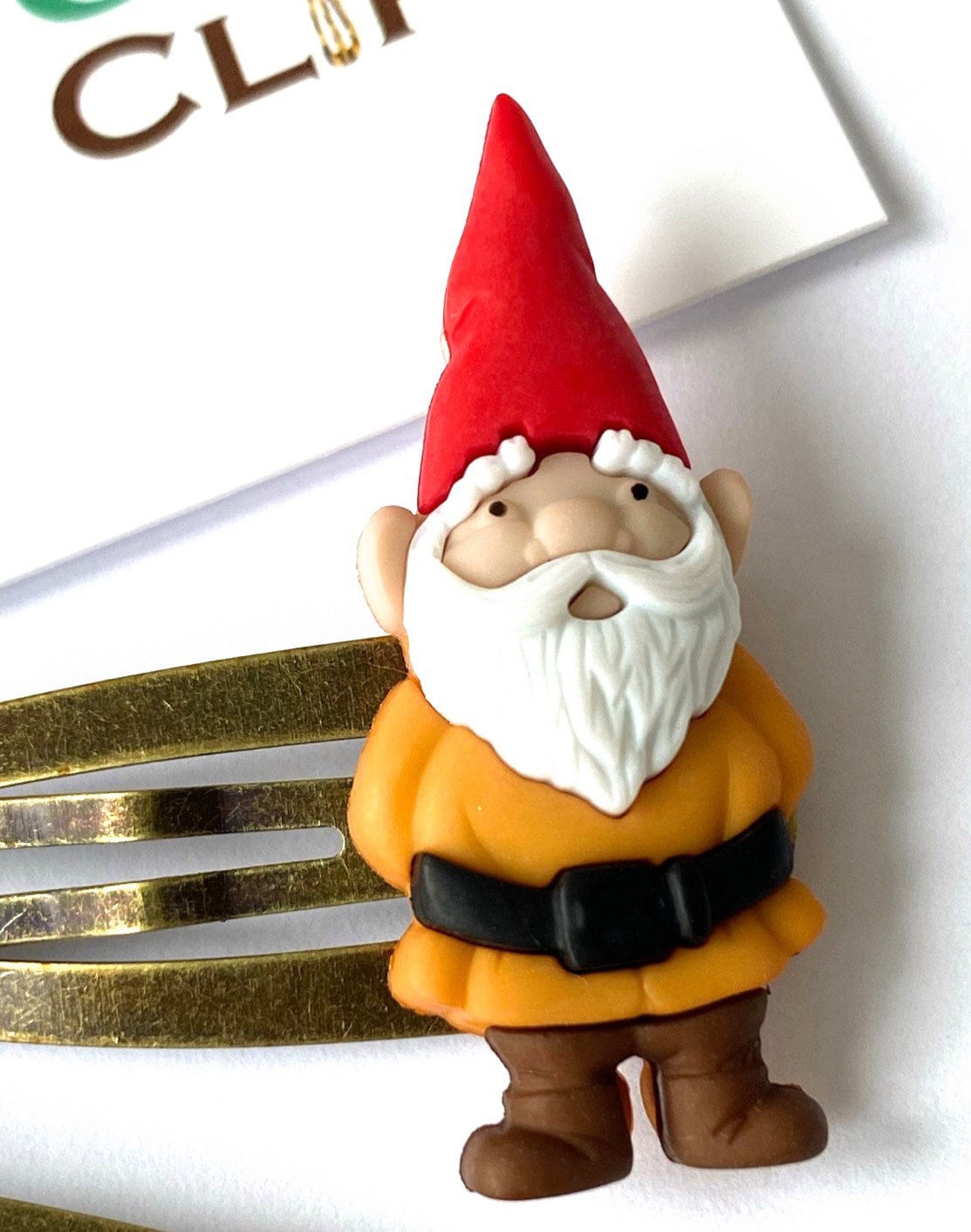 Gnome & Sunflower Hair Clips: Gardening Gift Set of 4
