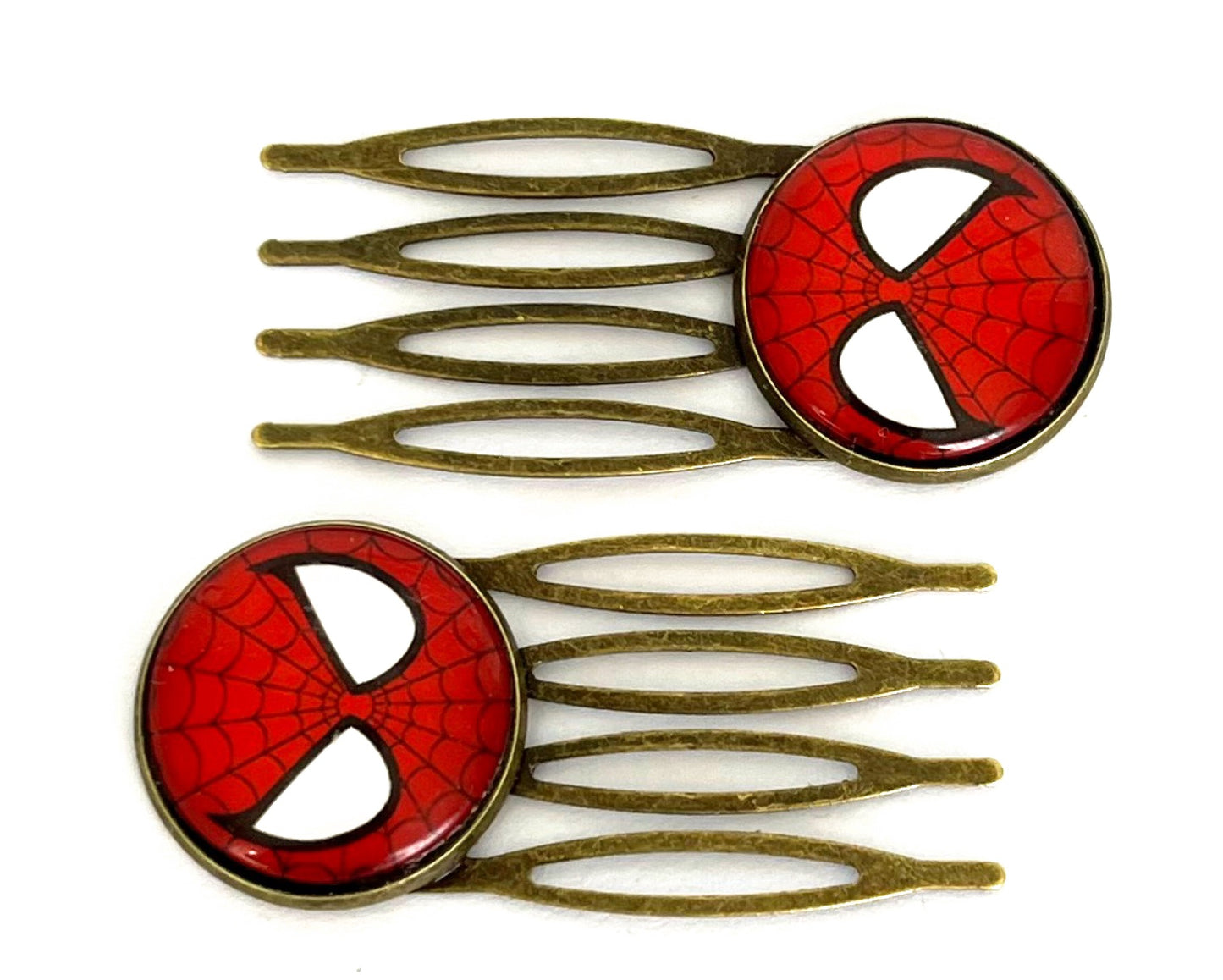 Retro Superhero Hair Combs Pair
