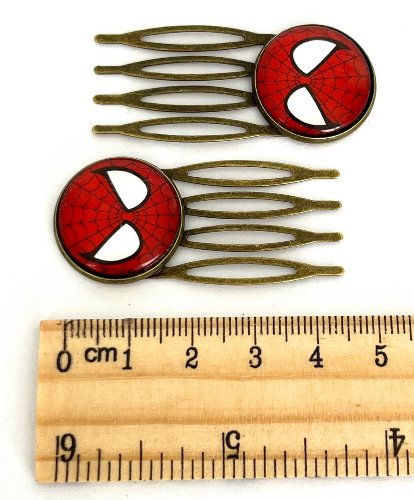 Retro Superhero Hair Combs Pair