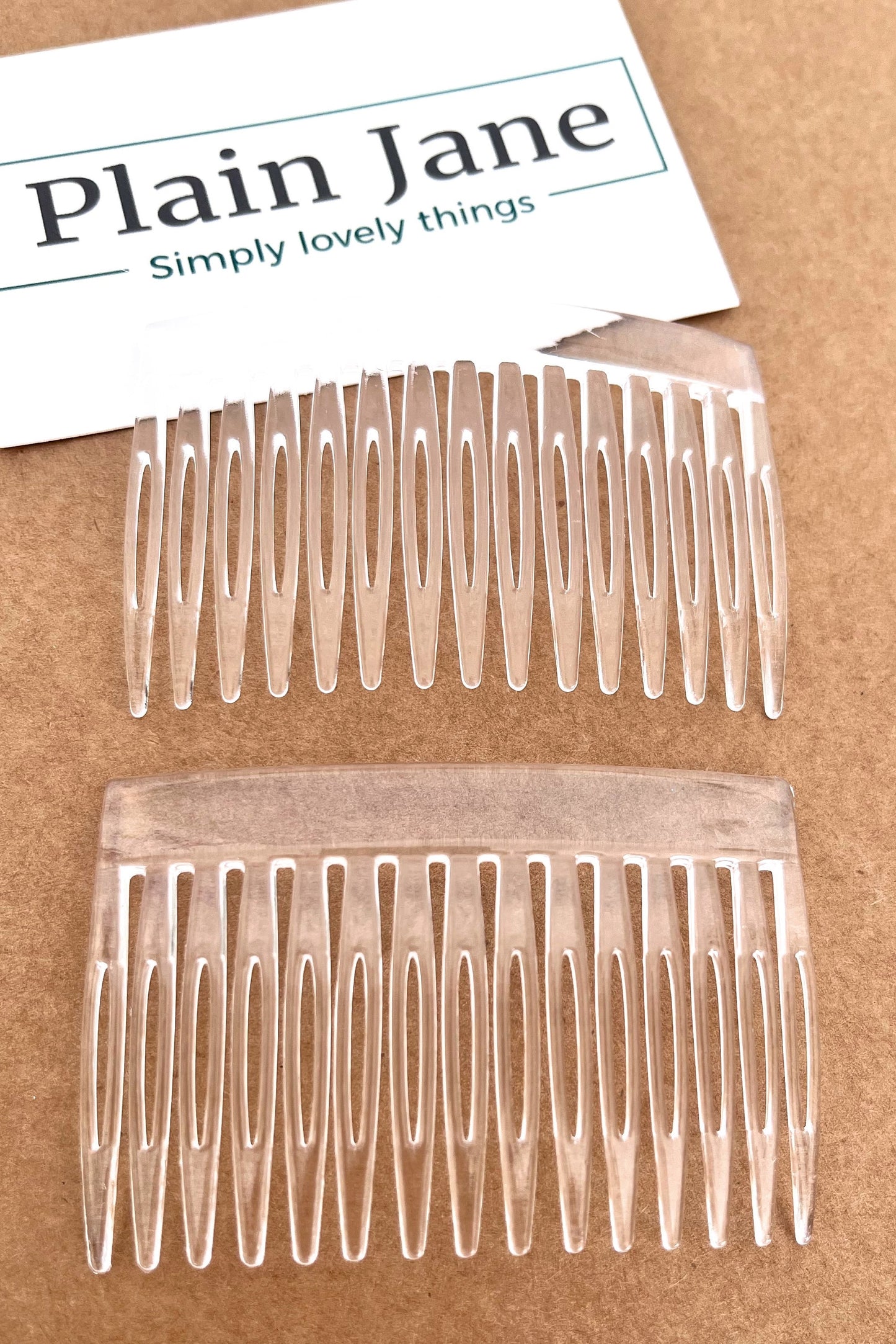 Vintage Hair Combs Set of 2, Retro Side Combs, Strong Hold French Comb, Easy Updo Hair Accessory, Ladies Hair Comb