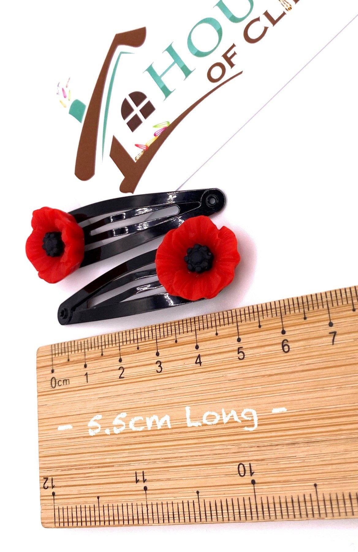 Poppy Hair Clips (Set of 2) - Remembrance Charity Gift