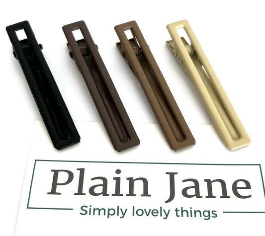 Metal Hair Clip: Industrial Yoga Style, Strong Hold (6cm)