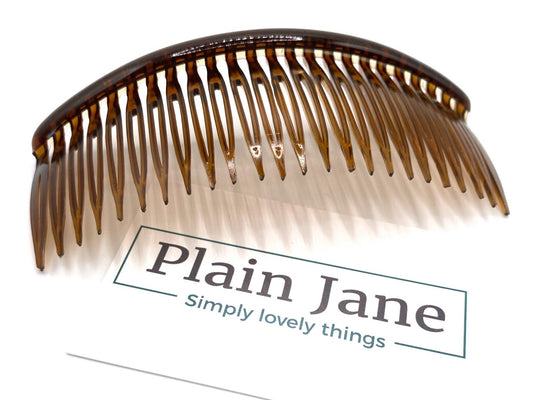The Odyssey Tortoiseshell Hair Comb by Plain Jane x2 - Tortoiseshell Large Hair Comb - Vintage Style Large Hair Comb - Giant Hair Comb
