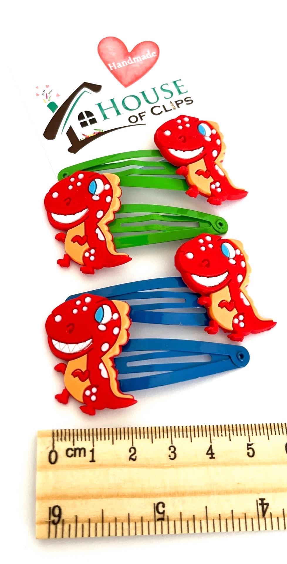 Rex The Dino Hair Clips: T-Rex Hair Barrettes