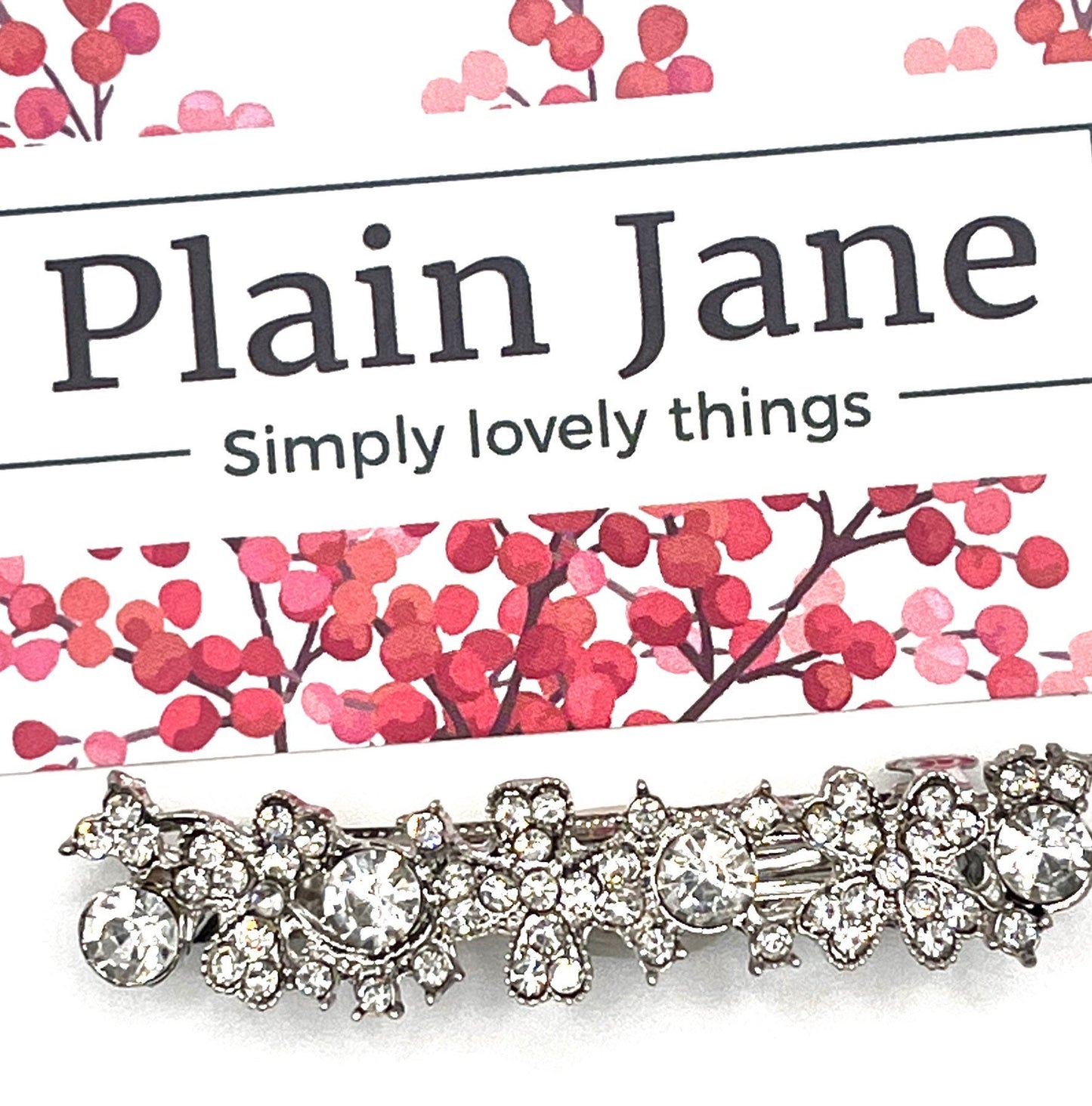 Vintage Diamanté Filigree Hair Clip - Bridgerton Style